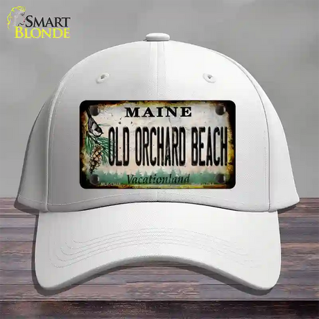 Old Orchard Beach Maine Rusty Novelty License Plate Hat Tag Cotton / White