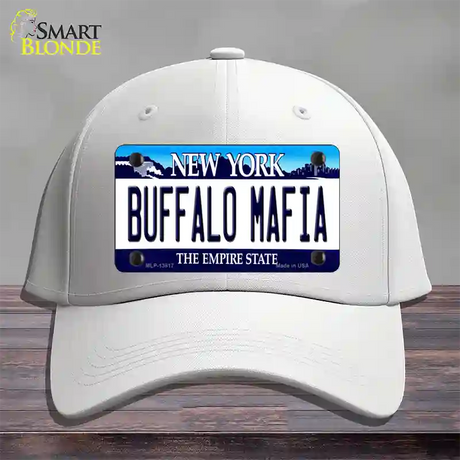 Buffalo Mafia New York Novelty License Plate Hat Tag Cotton / White