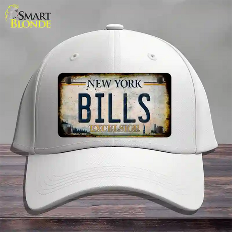 Bills Excelsior New York Rusty Novelty License Plate Hat Tag Cotton / White