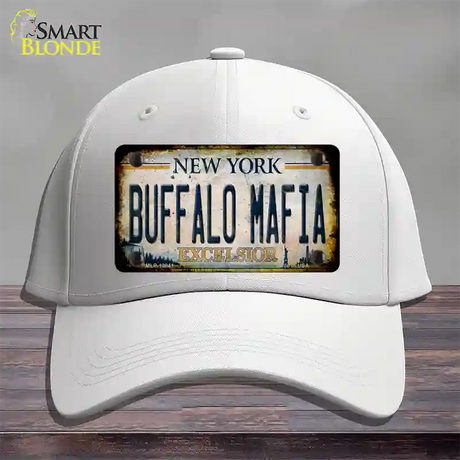 Buffalo Mafia Excelsior New York Rusty Novelty License Plate Hat Tag Cotton / White