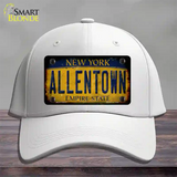 Allentown NY Yellow Rusty Novelty License Plate Hat Tag Cotton / White