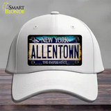 Allentown NY Blue Rusty Novelty License Plate Hat Tag Cotton / White