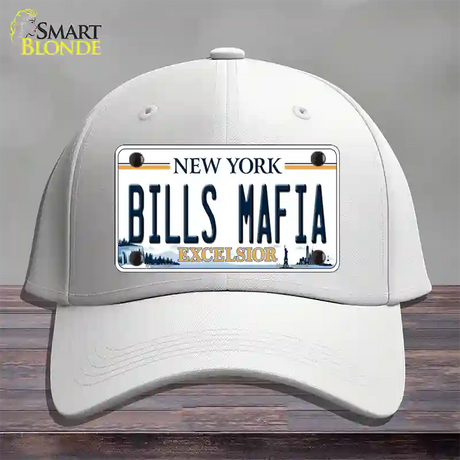 Bills Mafia NY Excelsior Novelty License Plate Hat Tag Cotton / White