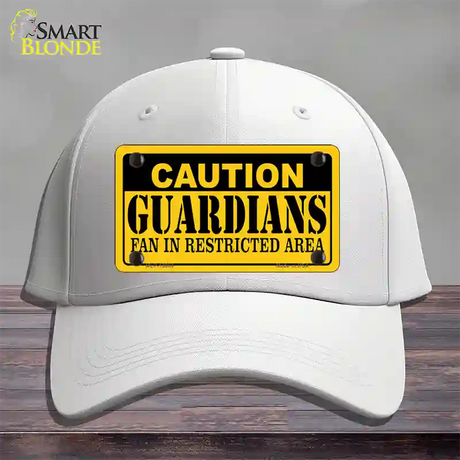 Caution Guardians Novelty License Plate Hat Tag Cotton / White