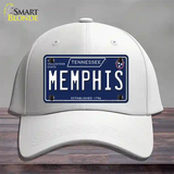 Memphis Tennessee Blue Novelty License Plate Hat Tag Cotton / White