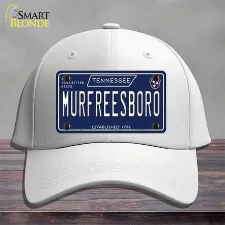 Murfreesboro Tennessee Blue Novelty License Plate Hat Tag Cotton / White