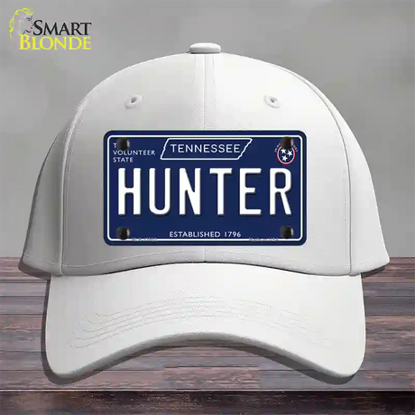 Hunter Tennessee Blue Novelty License Plate Hat Tag Cotton / White