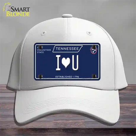 I Heart U Tennessee Blue Novelty License Plate Hat Tag Cotton / White