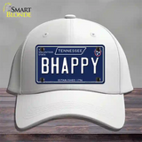 B Happy Tennessee Blue Novelty License Plate Hat Tag Cotton / White