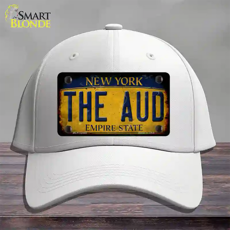 The Aud New York Yellow Novelty License Plate Hat Tag Cotton / White