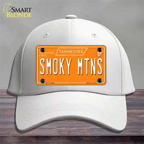 Smoky Mtns Tennessee Orange Novelty License Plate Hat Tag Cotton / White