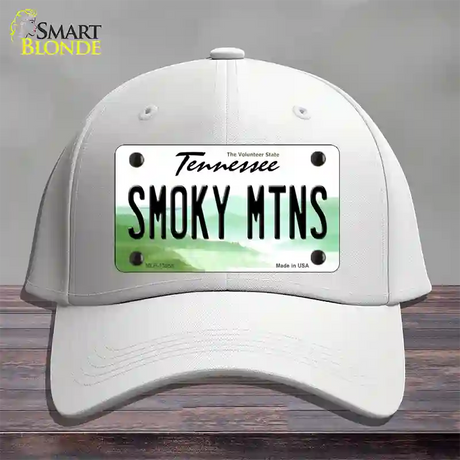 Smoky Mtns Tennessee Novelty License Plate Hat Tag Cotton / White