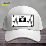 Photography Heart Beat Novelty License Plate Hat Tag Cotton / White