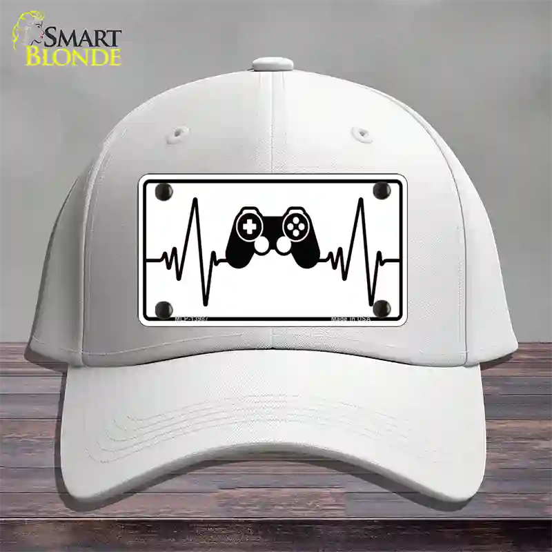 Video Games Heart Beat Novelty License Plate Hat Tag Cotton / White