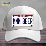 MMM Beer Ohio Novelty License Plate Hat Tag Cotton / White