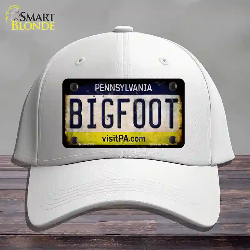 Bigfoot Pennsylvania Novelty License Plate Hat Tag Cotton / White