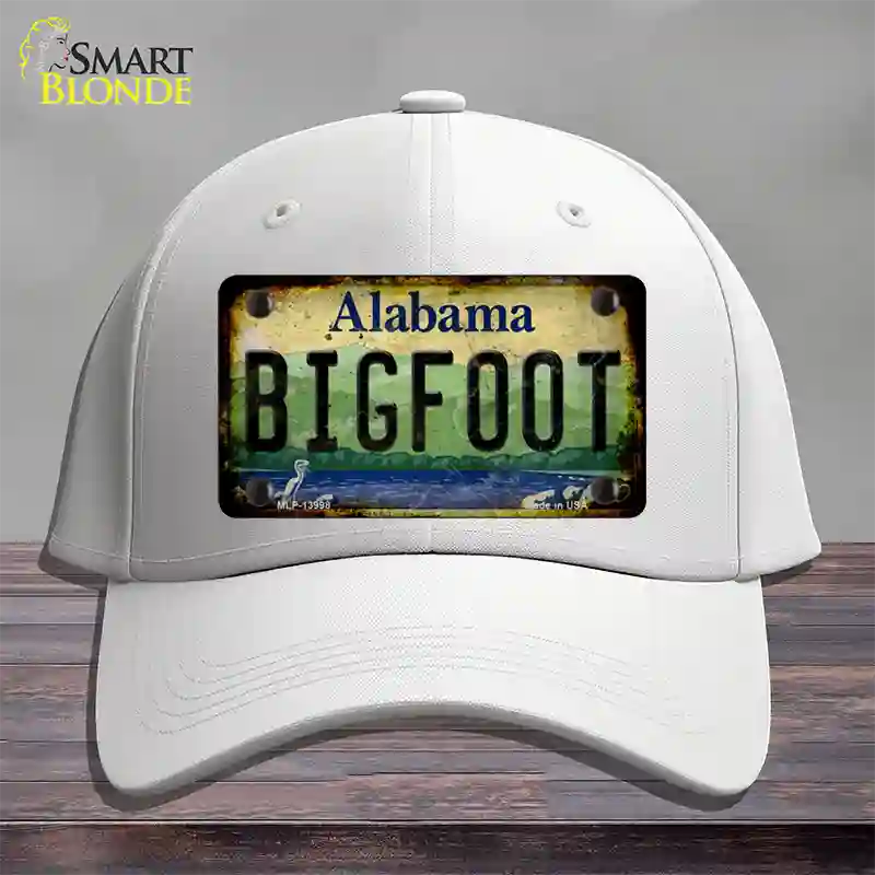 Bigfoot Alabama Novelty License Plate Hat Tag Cotton / White