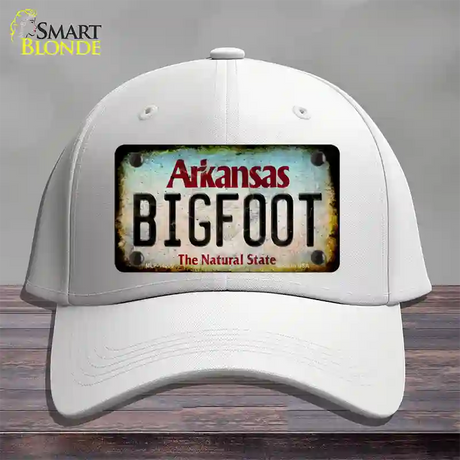 Bigfoot Arkansas Novelty License Plate Hat Tag Cotton / White