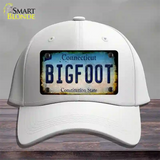 Bigfoot Connecticut Novelty License Plate Hat Tag Cotton / White