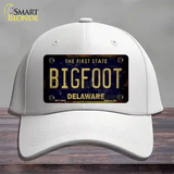 Bigfoot Delaware Novelty License Plate Hat Tag Cotton / White