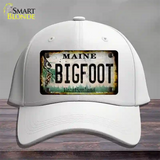 Bigfoot Maine Novelty License Plate Hat Tag Cotton / White