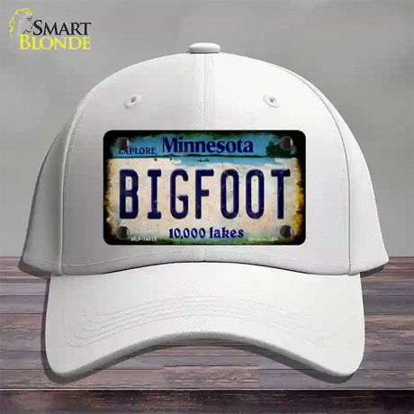 Bigfoot Minnesota Novelty License Plate Hat Tag Cotton / White