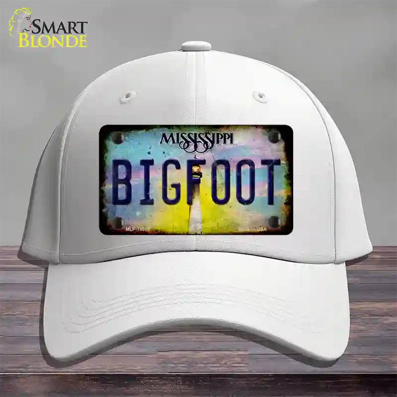 Bigfoot Mississippi Novelty License Plate Hat Tag Cotton / White