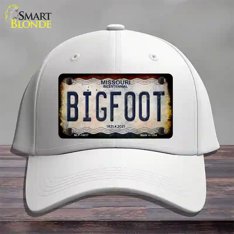 Bigfoot Missouri Novelty License Plate Hat Tag Cotton / White