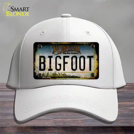 Bigfoot Montana Novelty License Plate Hat Tag Cotton / White