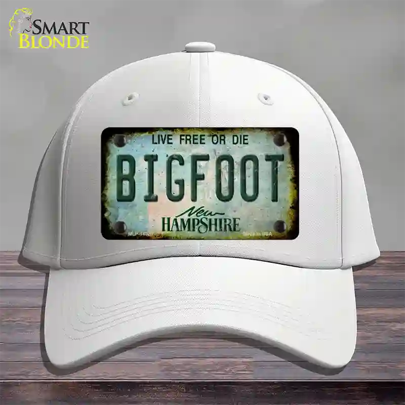 Bigfoot New Hampshire Novelty License Plate Hat Tag Cotton / White