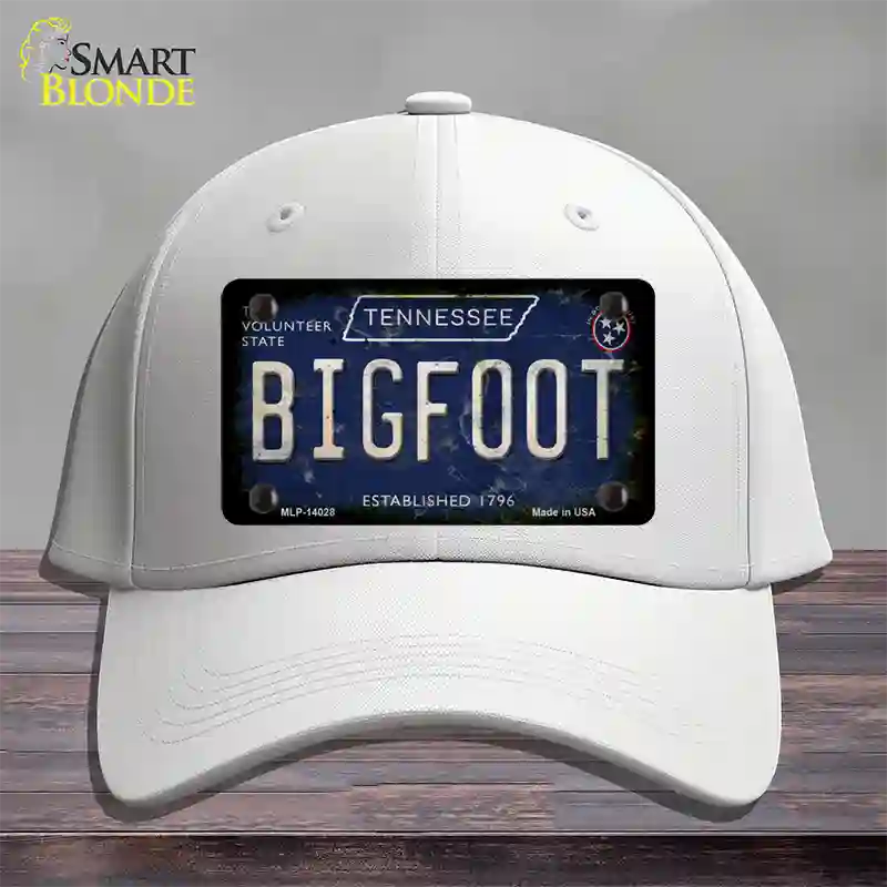 Bigfoot Tennessee Novelty License Plate Hat Tag Cotton / White