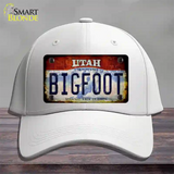 Bigfoot Utah Novelty License Plate Hat Tag Cotton / White