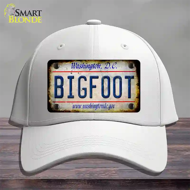 Bigfoot Washington DC Novelty License Plate Hat Tag Cotton / White