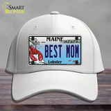 Best Mom Maine Lobster Novelty License Plate Hat Cotton / White