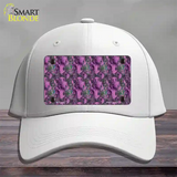 Purple Vortex Novelty License Plate Hat Cotton / White