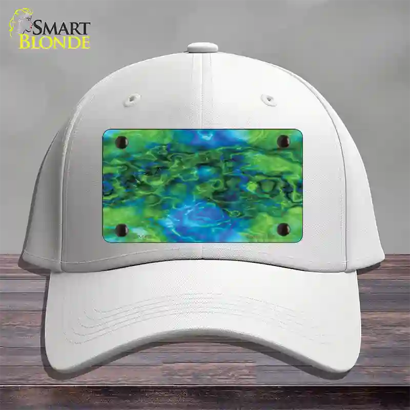 Psychedelic Electric Jelly Fish Novelty License Plate Hat Cotton / White