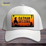 Oatman End Of Trail Arizona Scenic Background Novelty License Plate Hat Cotton / White