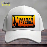 Oatman Flag Arizona Scenic Background Novelty License Plate Hat Cotton / White