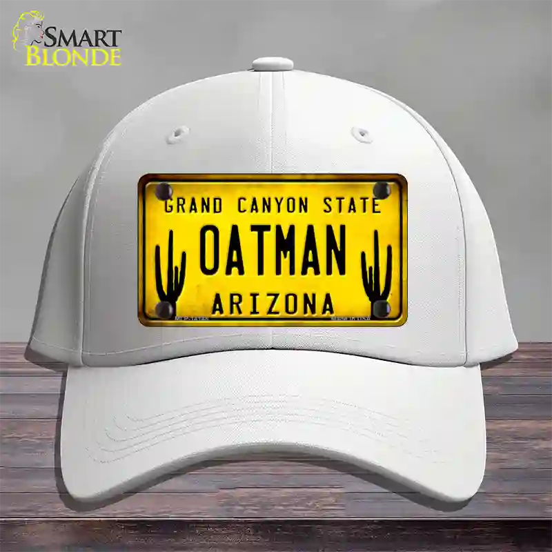 Arizona Oatman Yellow Novelty License Plate Hat Cotton / White