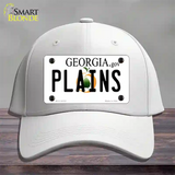 Plains Georgia Novelty License Plate Hat Cotton / White