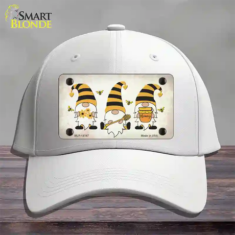 Gnomes Honeybees Novelty License Plate Hat Cotton / White