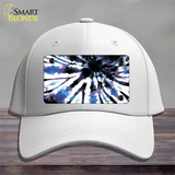 Purple Blue Tie-Dye Novelty License Plate Hat Cotton / White