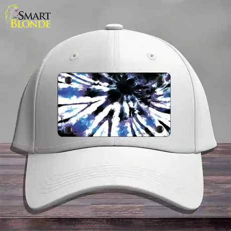 Purple Blue Tie-Dye Novelty License Plate Hat Cotton / White