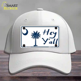 Hey Yall South Carolina Novelty License Plate Hat Cotton / White