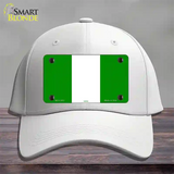 Nigeria Flag Novelty License Plate Hat Cotton / White