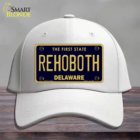 Rehoboth Delaware Novelty License Plate Hat Cotton / White