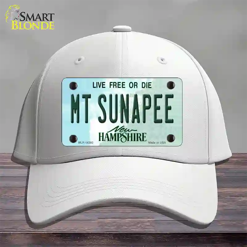 Mount Sunapee New Hampshire Novelty License Plate Hat Cotton / White