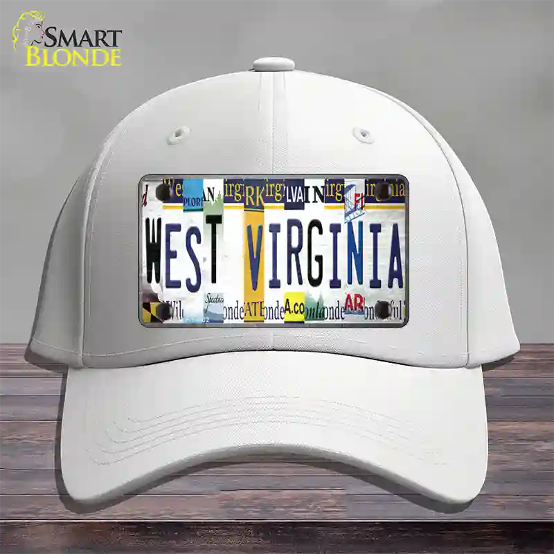 West Virginia License Plate Art Novelty License Plate Hat Cotton / White