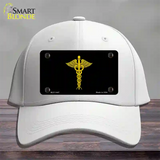 Caduceus Novelty License Plate Hat Cotton / White