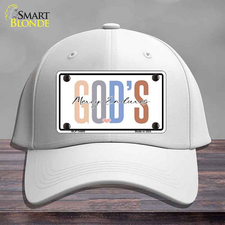 Gods Mercy Endures Novelty License Plate Hat HAT-MLP-14480